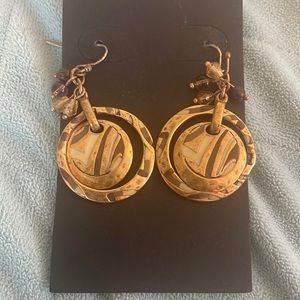 Chico’s Gold-Colored Circle Earrings
